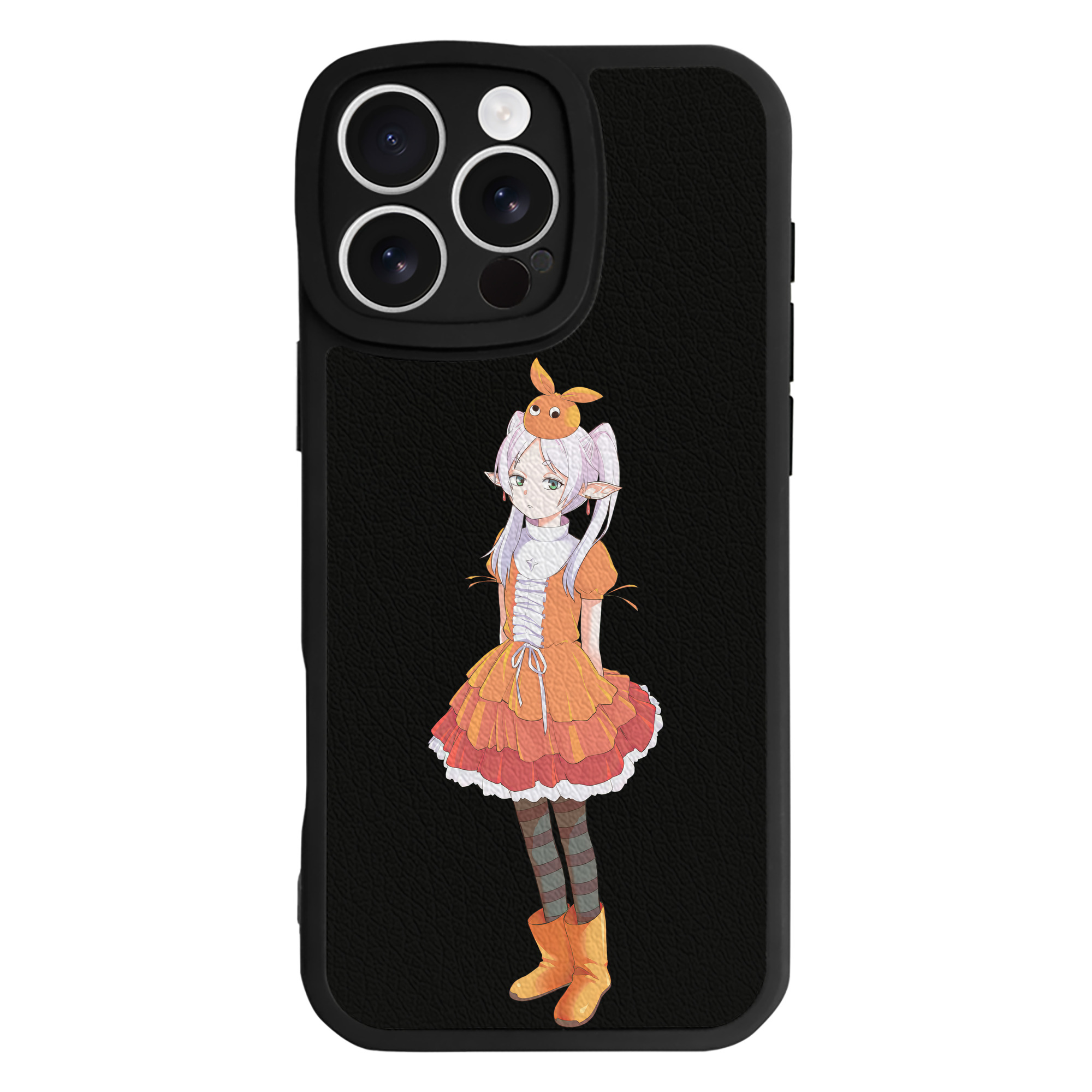 （画像用） 葬送のフリーレン Frieren 【iPhone 16シリーズ対応】シリコンスマホケース（レザー調） 材質：シリコン